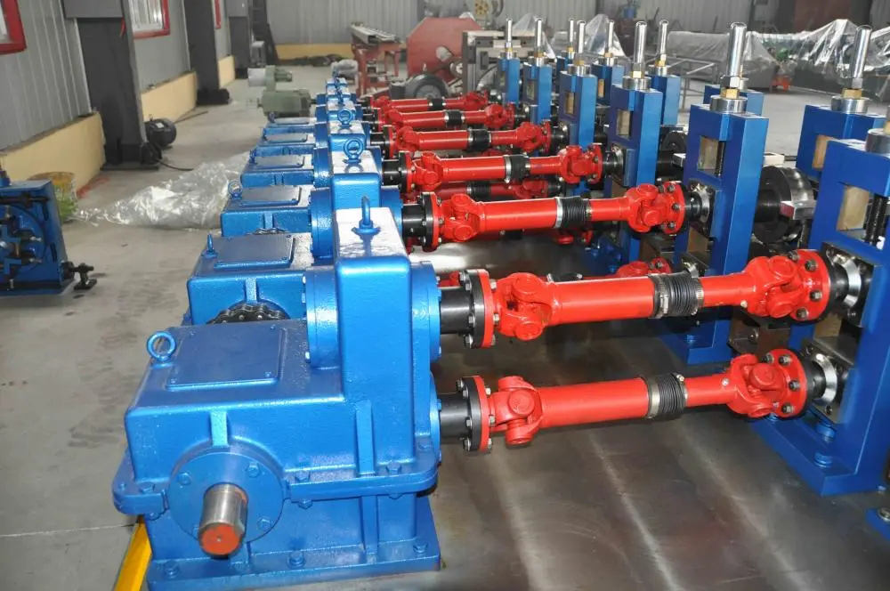 Square tube mill welding line