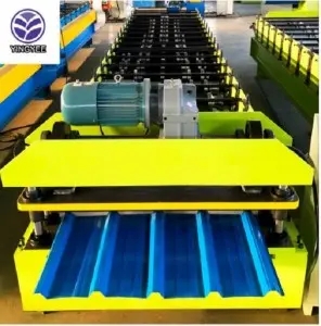 Trapezoid roof sheet forming machine