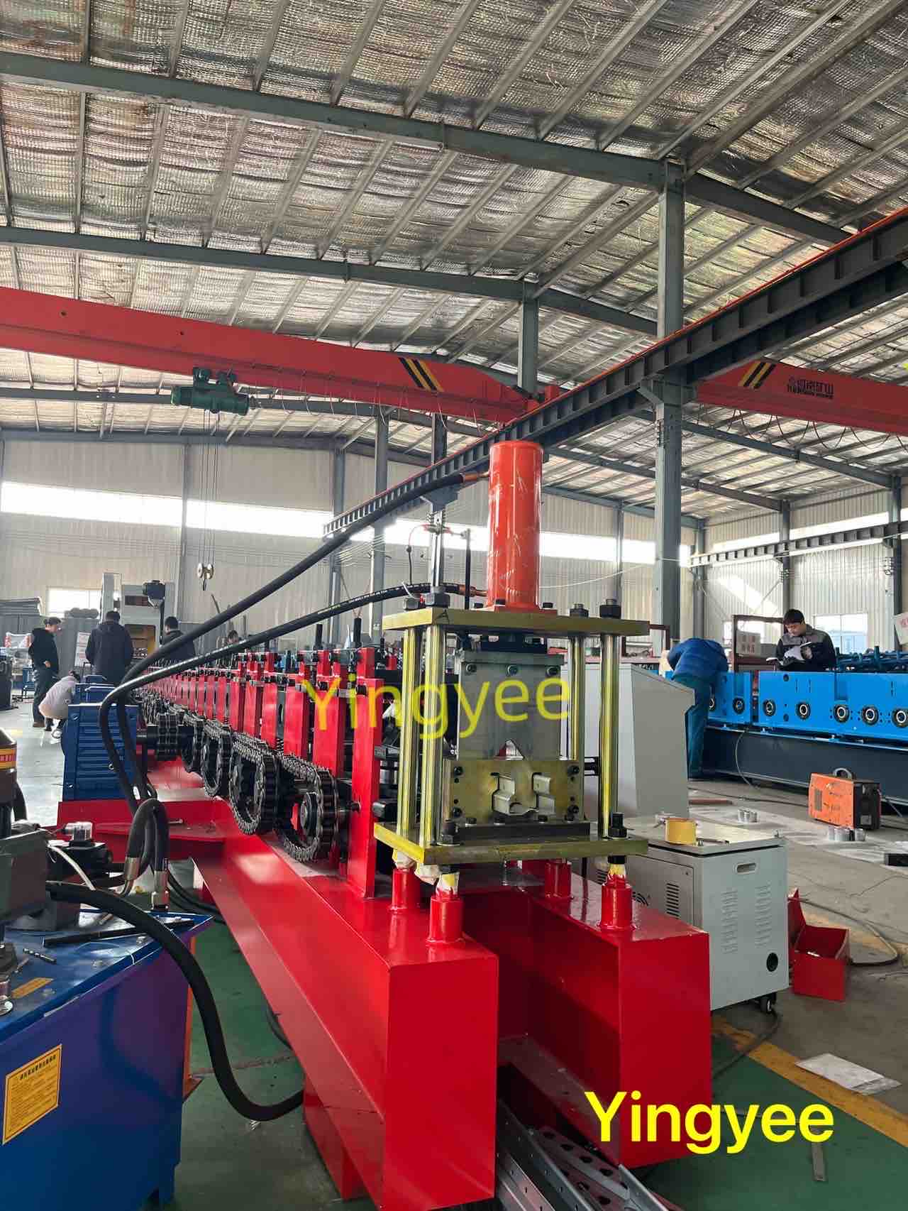 Storage racking roll forming machine are tested in our factory