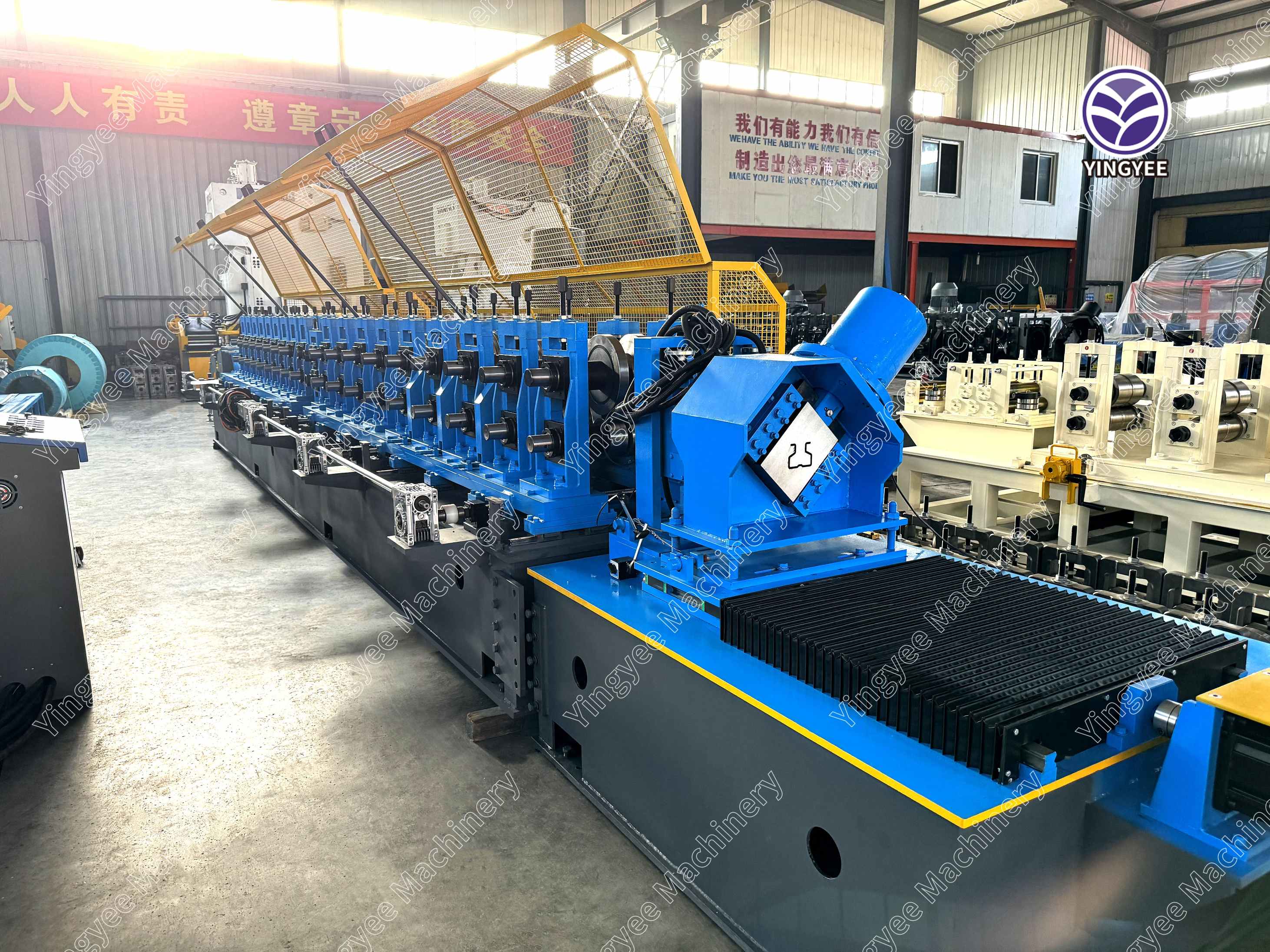 high speed galvanized storage beam roll forming machine