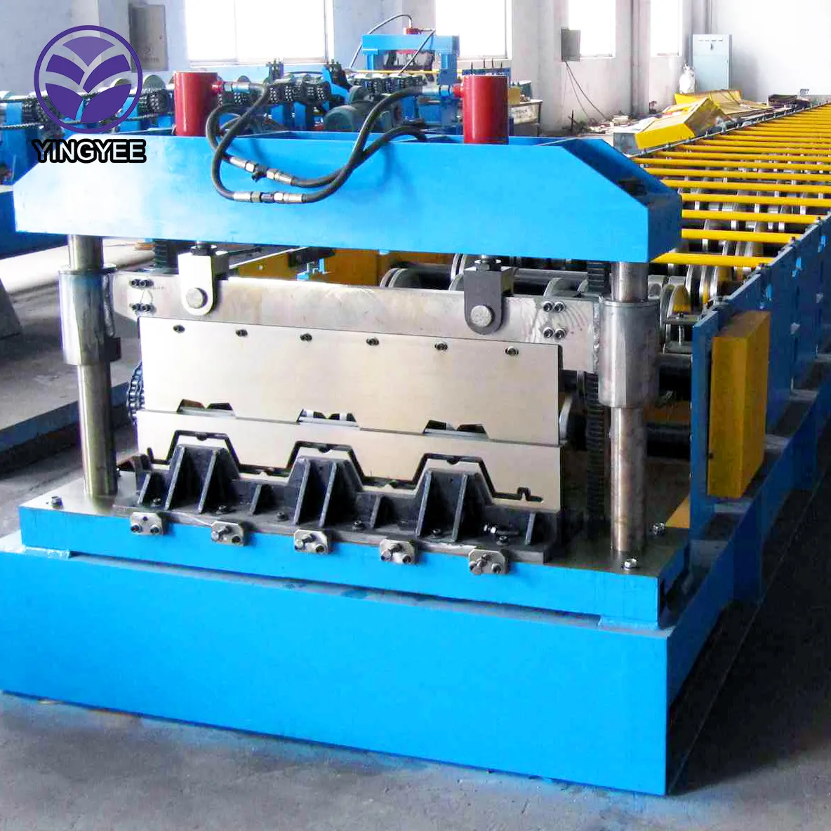 ppgi glazed tile roofing making machine