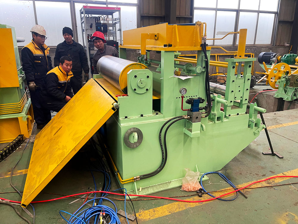 coil metal cut to length line