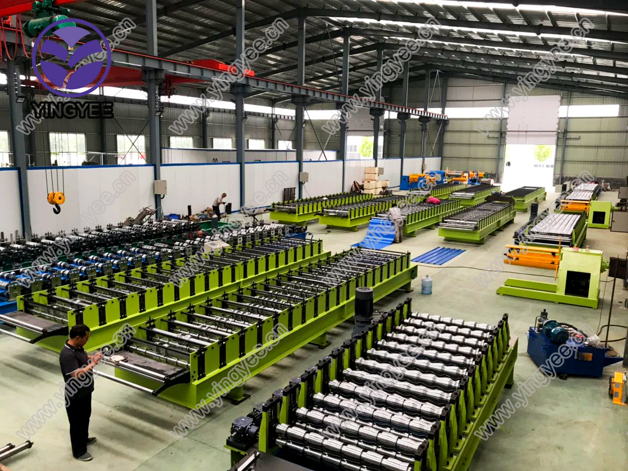 servo control feeding storage racking forming machine