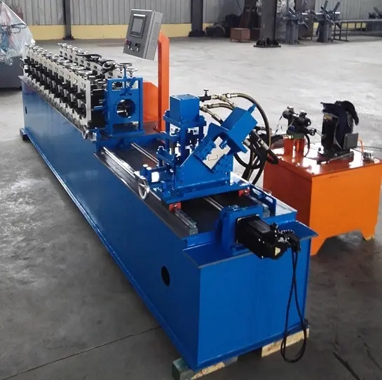 plc adjust size c z purlin machine