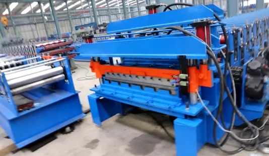 double layer roof sheet forming machine
