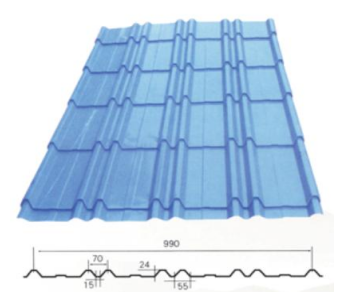 trapezoid roof sheet forming machine