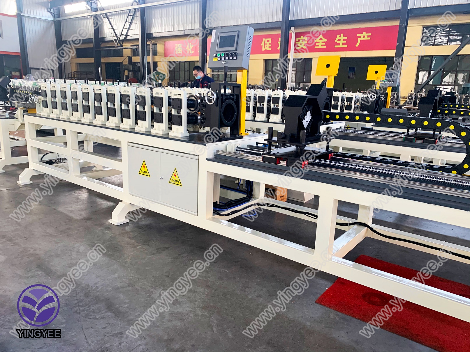 two layer step tile corrugated arc machine